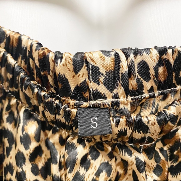 Alexander Del Rossa Satin Leopard Print Pajama Set NWT - Picture 11 of 11